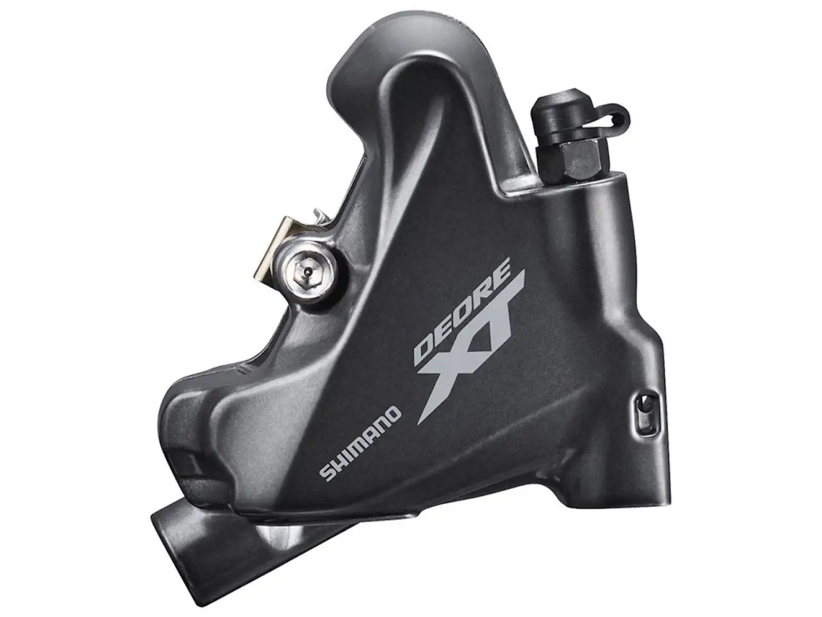 Shimano Deore XT BR-M8110 třmen zadní flat mount + destičky L04C + šroub 25 mm