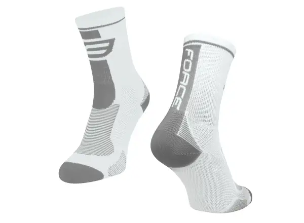 Force Long ponožky bílá/šedá