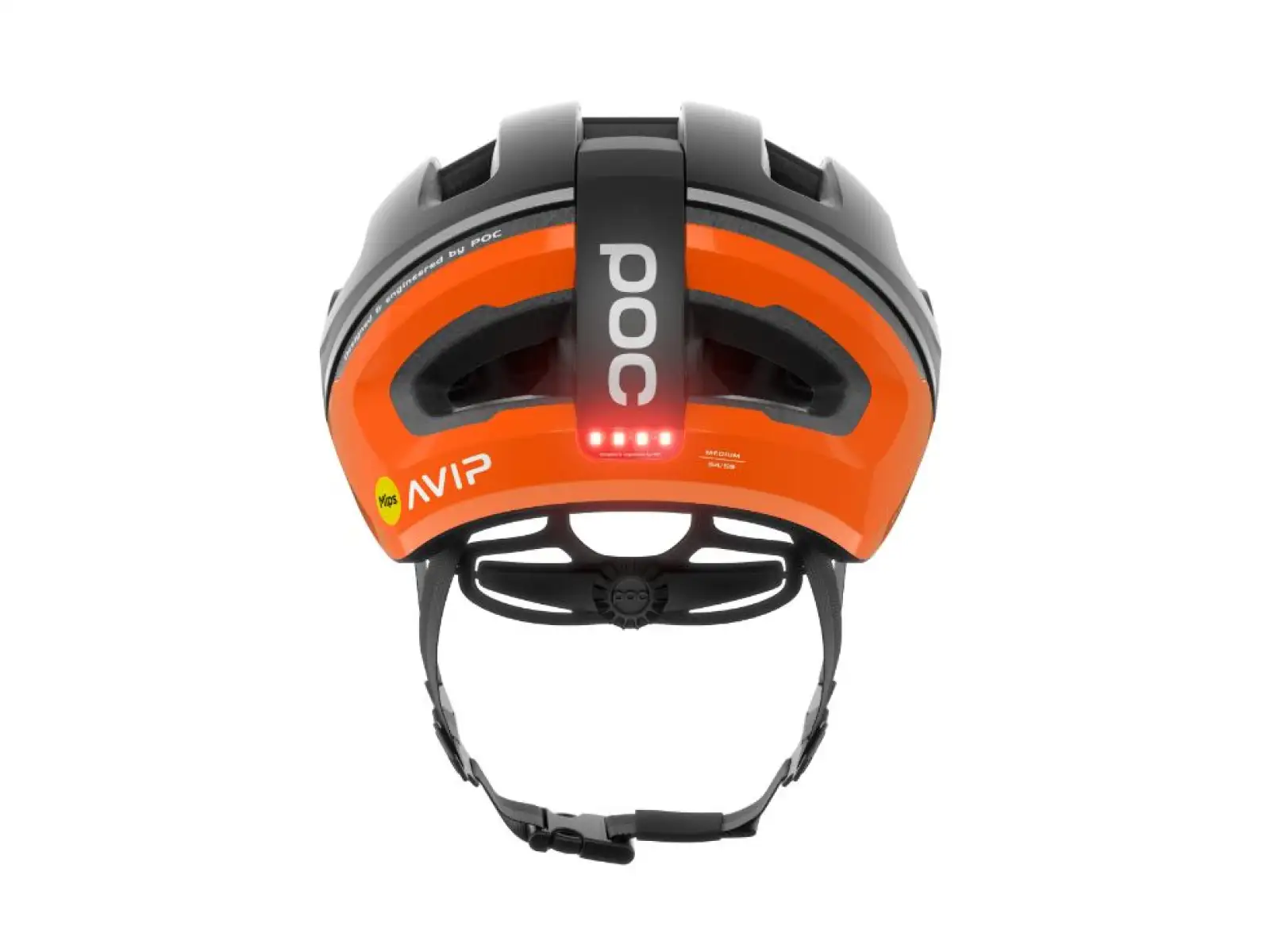 POC Omne Beacon MIPS cyklistická přilba Fluorescent Orange AVIP/Uranium Black Matt