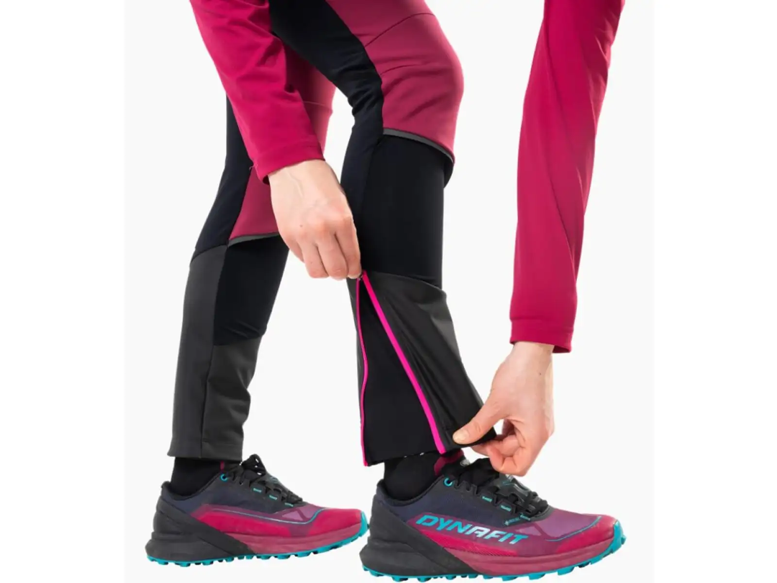 Dynafit Alpine Warm dámské zateplené legíny Black Out/Pink