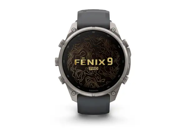 Garmin fenix 9 Pro inReach 43 mm chytré hodinky Carbon gray DLC Titanium Black/Pebble gray