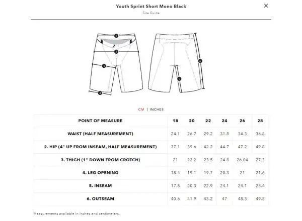 Troy Lee Designs Sprint Mono dětské kraťasy Black