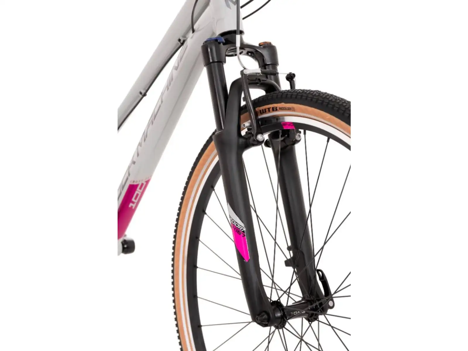 Rock Machine CrossRide 100 Lady gloss light grey/dark grey trekingové kolo