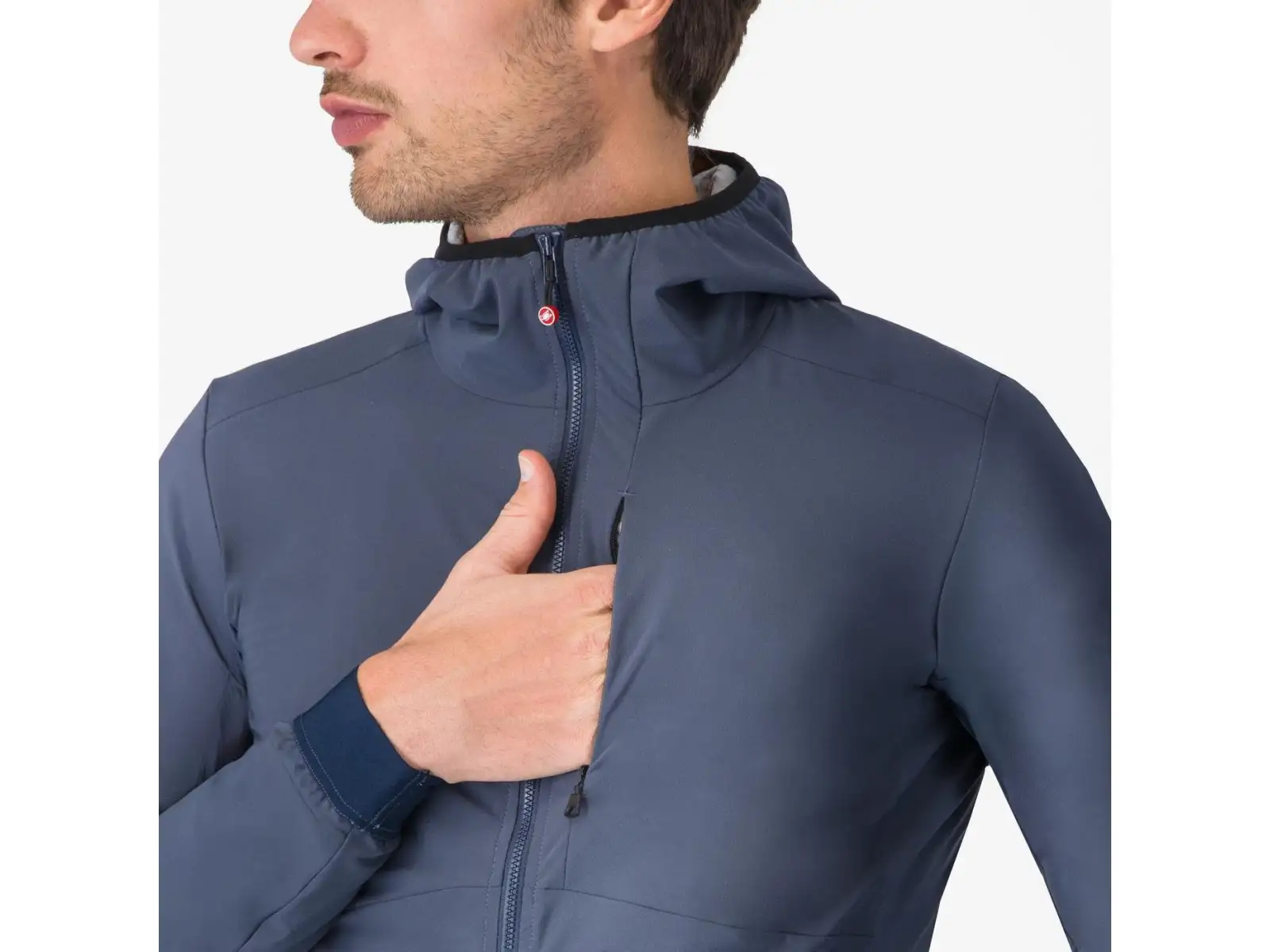 Castelli Fly Unltd Jacket pánská bunda Dark Steel Blue