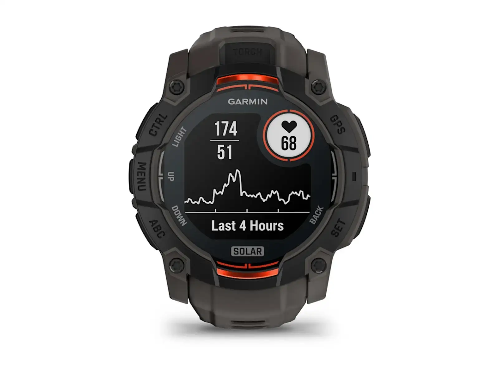Garmin Instinct 3 Solar 50 mm chytré hodinky Black/Charcoal pásek