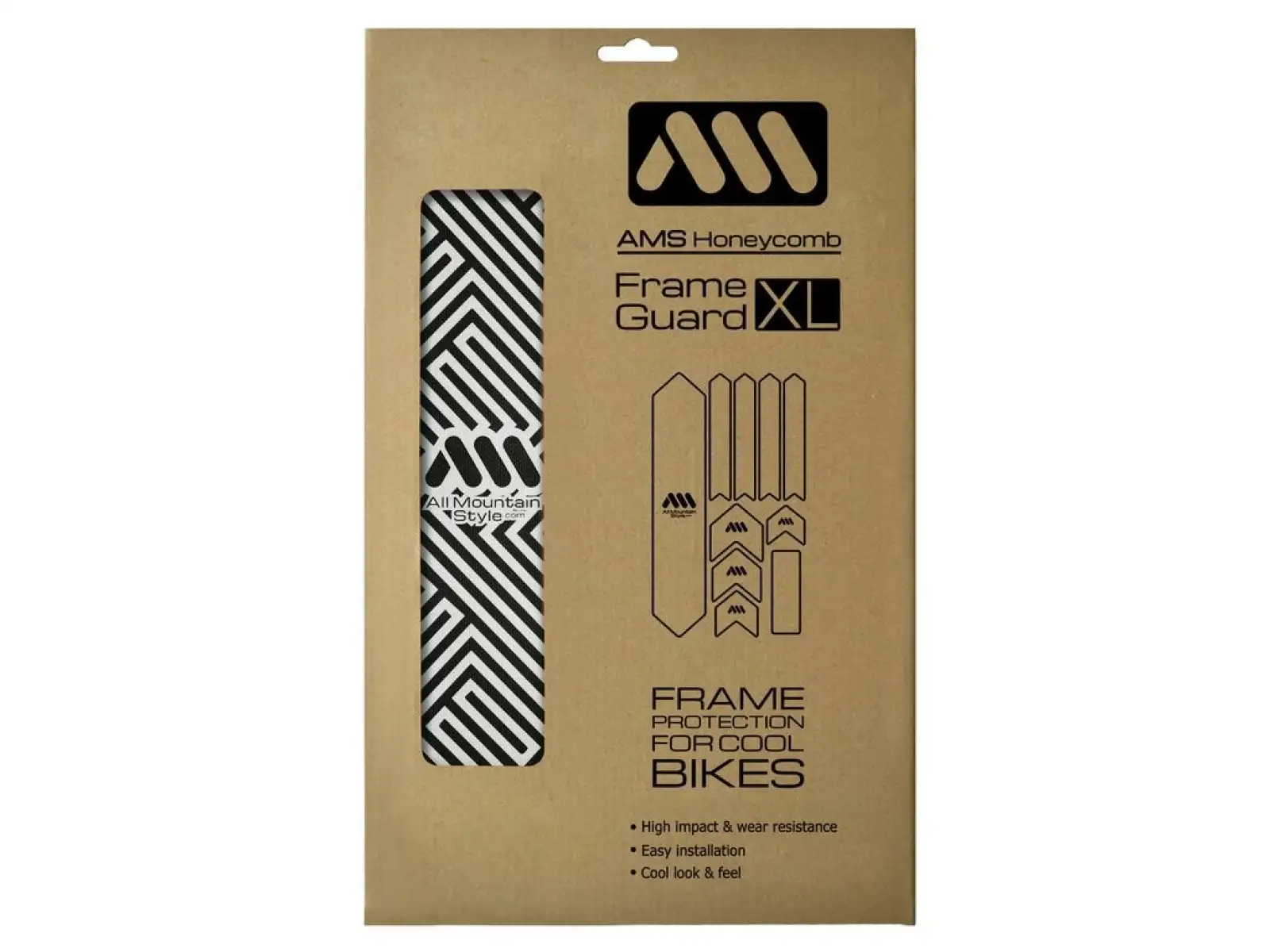 All Mountain Style ochranné polepy na rám Extra Maze/Black