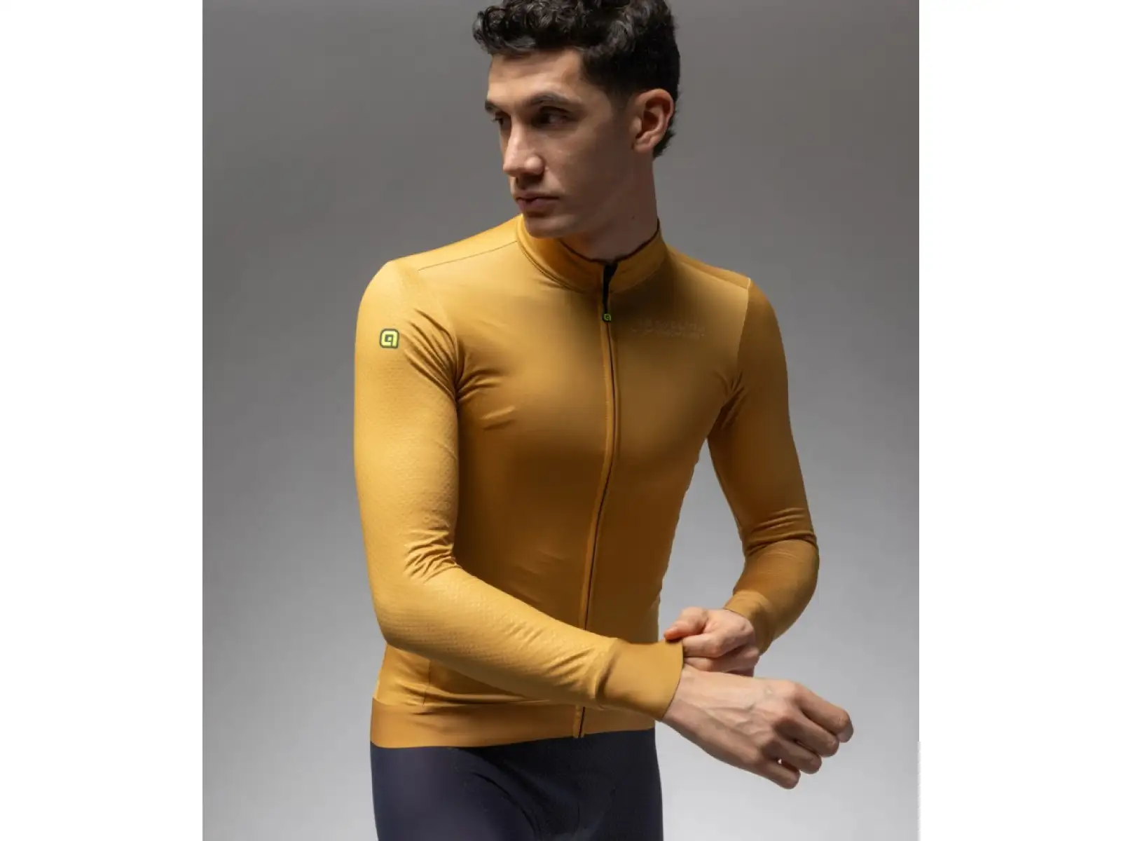 Alé PR-E Follow Me 2.0 pánský zateplený dres dlouhý rukáv Kashmir Yellow