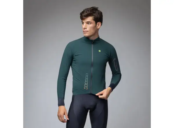 Alé R-EV1 Thermo Shield pánská zimní cyklistická bunda Bottle Green