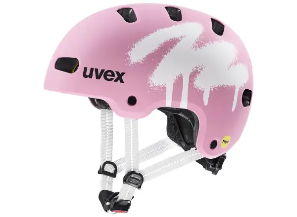 Uvex Kid 4 Style Mips dětská přilba Spray Strawberry Matt