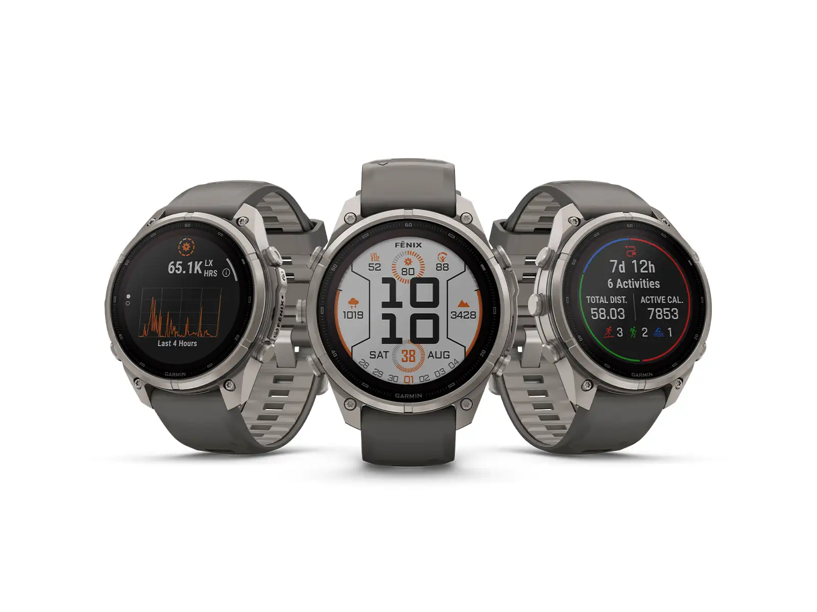 Garmin Fénix 9 Pro inReach Solar 47 mm chytré hodinky Titanium Pebble Gray/Silver Gray