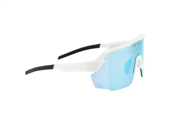 Force Pulse cyklistické brýle bílé/modré zrcadlové sklo