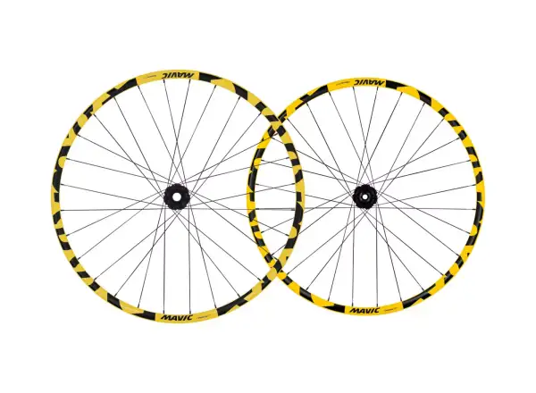 Mavic Deemax DH žlutá Mullet 29"/27,5" 6děr vypletená kola ořech Shimano
