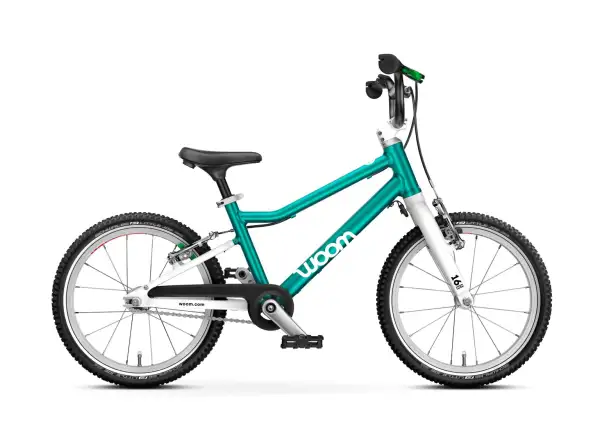 Woom GO 3 Metallic Turquoise 16 dětské kolo