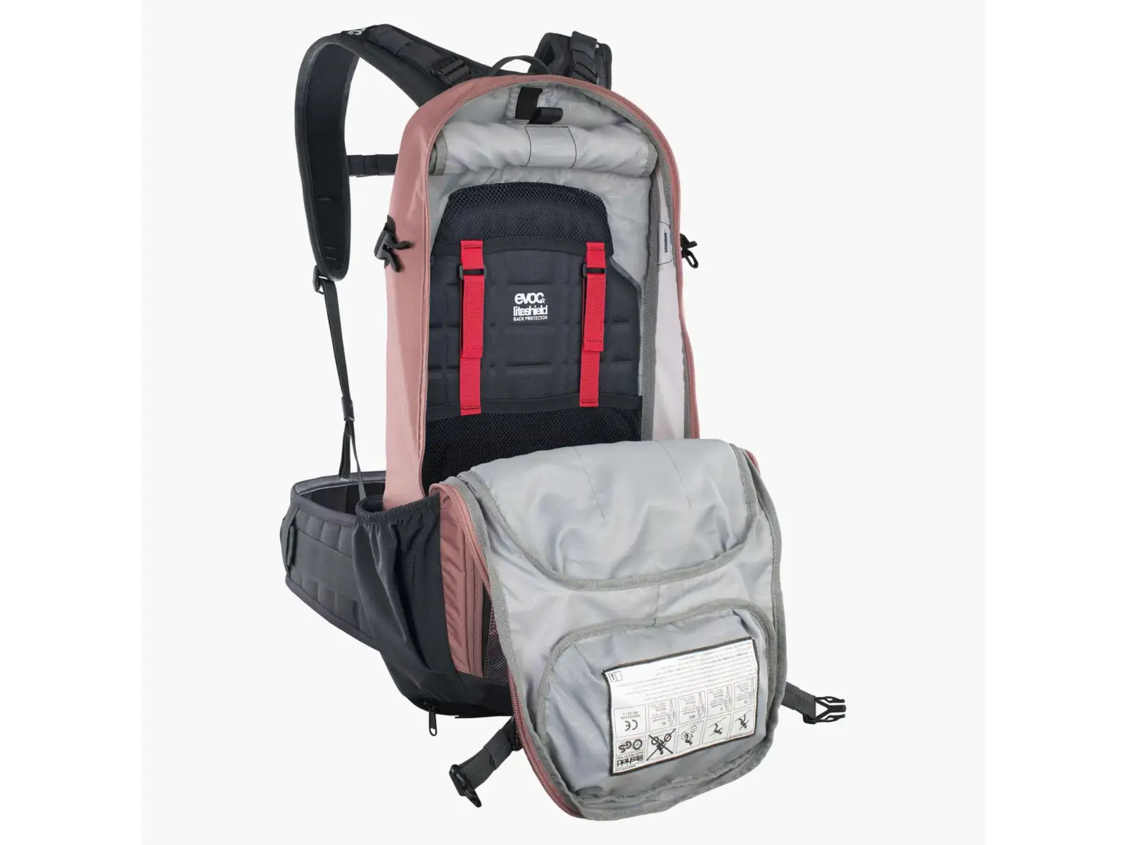 Evoc FR Enduro 16 batoh 16 l dusty pink/karbonově šedá