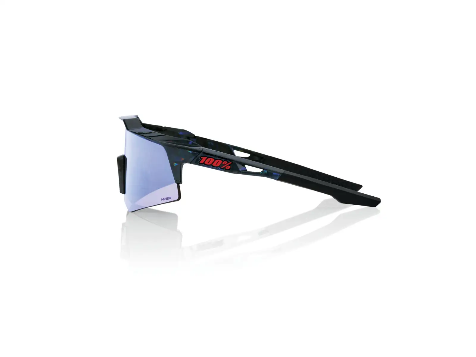 100% Speedcraft XS brýle Black Holographic/HiPER Blue Multilayer Mirror