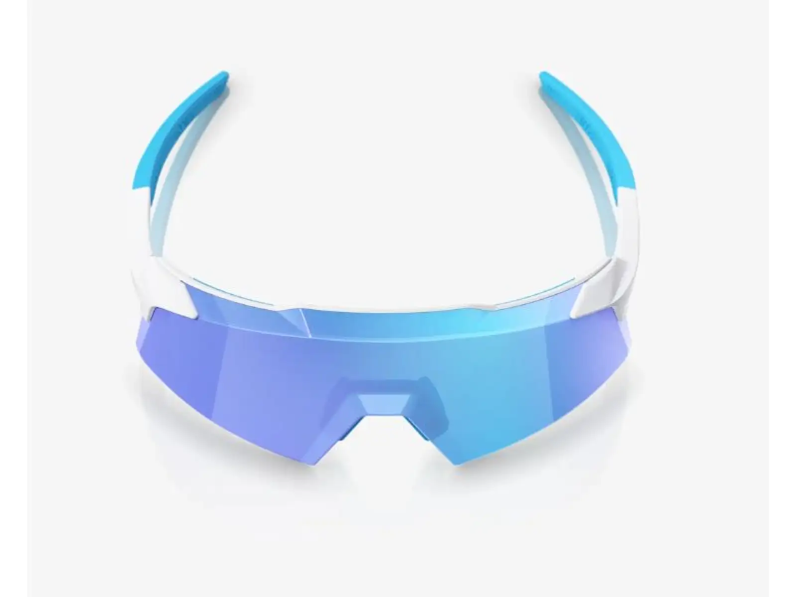 100% Aerocraft brýle Matte White/HiPER Blue Mirror
