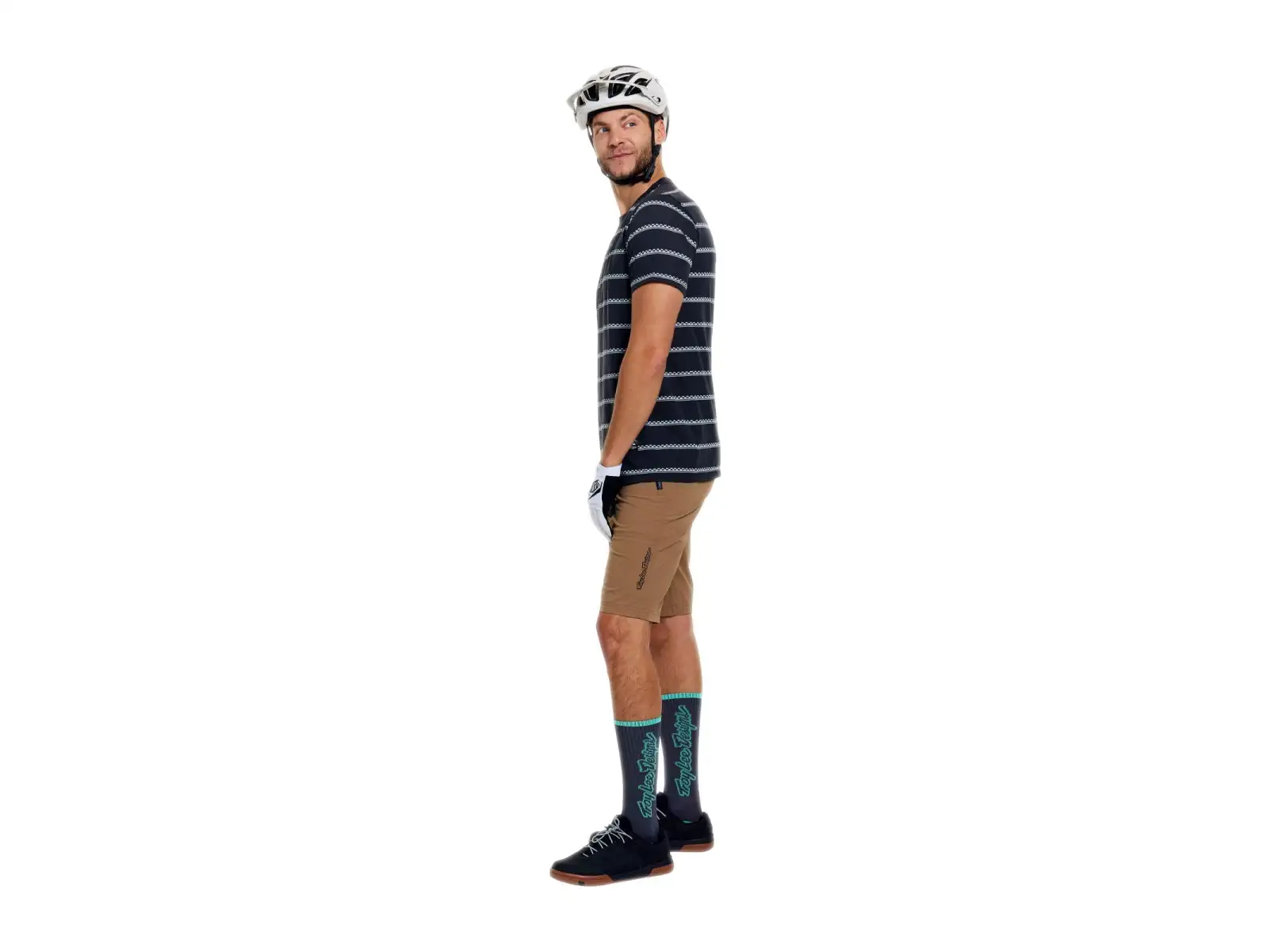 Troy Lee Designs Skyline Ride pánský dres krátký rukáv Checked Out Carbon