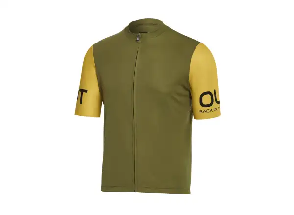 Dotout Grevil pánský dres krátký rukáv Sage Green/Ocra Yellow