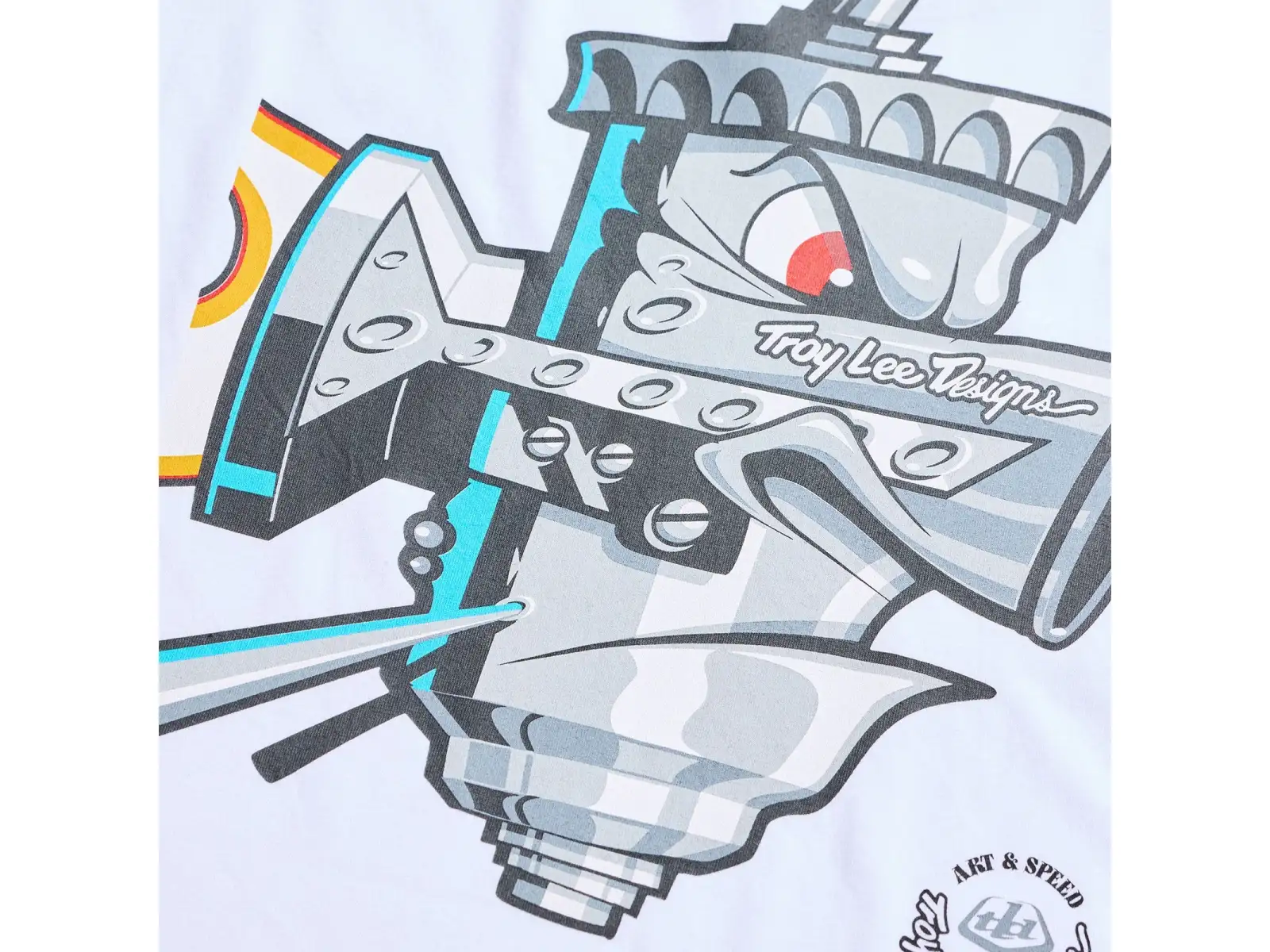 Troy Lee Designs Carb Club pánské triko krátký rukáv White