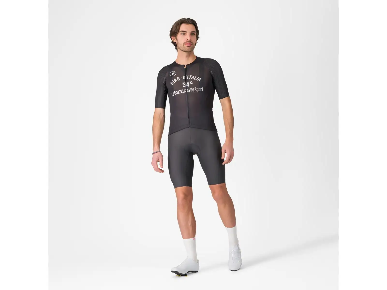 Castelli Giro Vintage Maglia Nera 34 pánský dres krátký rukáv Nero