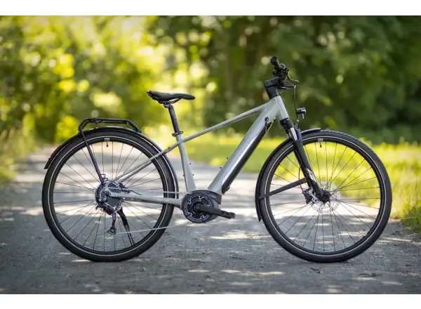 Superior eXR 6050 B Touring trekingové elektrokolo Gloss Gray/Chrome Silver