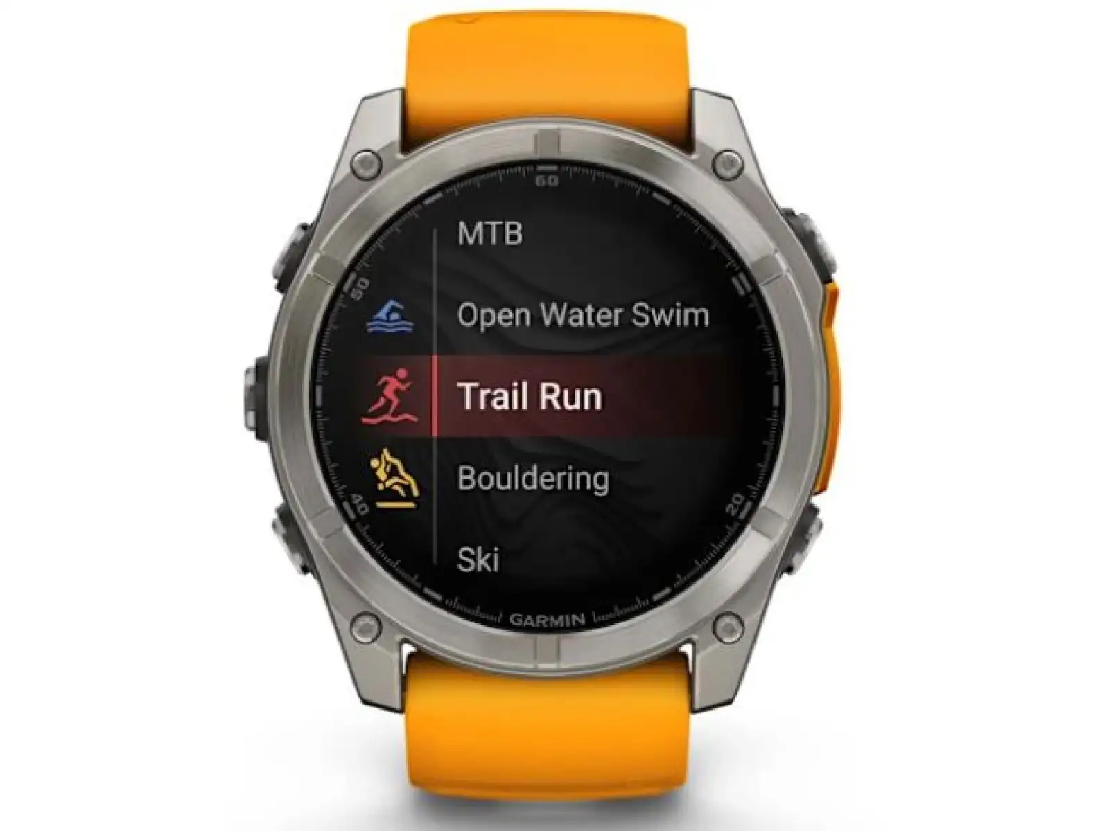 Garmin fenix 8 - 51 mm AMOLED Sapphire chytré hodinky Titanium Orange/Graphite