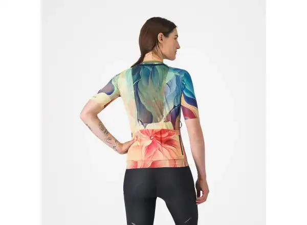 Castelli Unlimited Pro dámský dres krátký rukáv Multicolor Green
