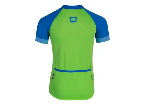 Etape Peddy dětský dres krátký rukáv zelená/modrá