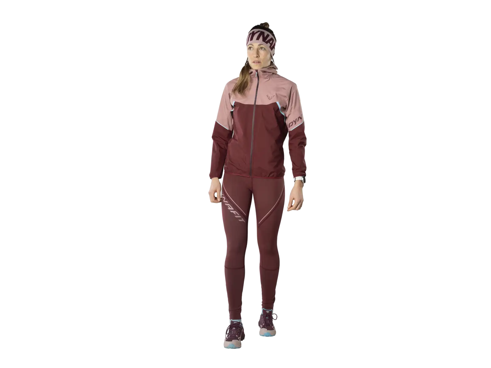 Dynafit Winter dámské běžecké legíny Burgundy