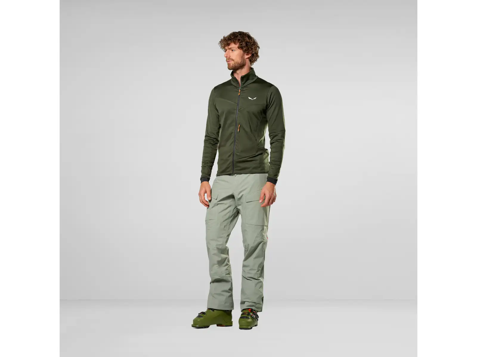 Salewa Sella Crevasse pánská mikina Dark Olive