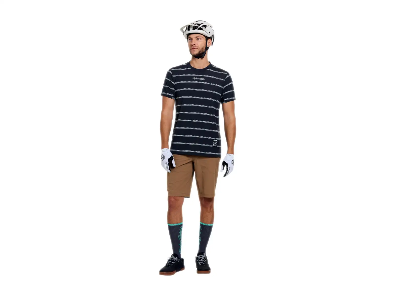 Troy Lee Designs Skyline Ride pánský dres krátký rukáv Checked Out Carbon