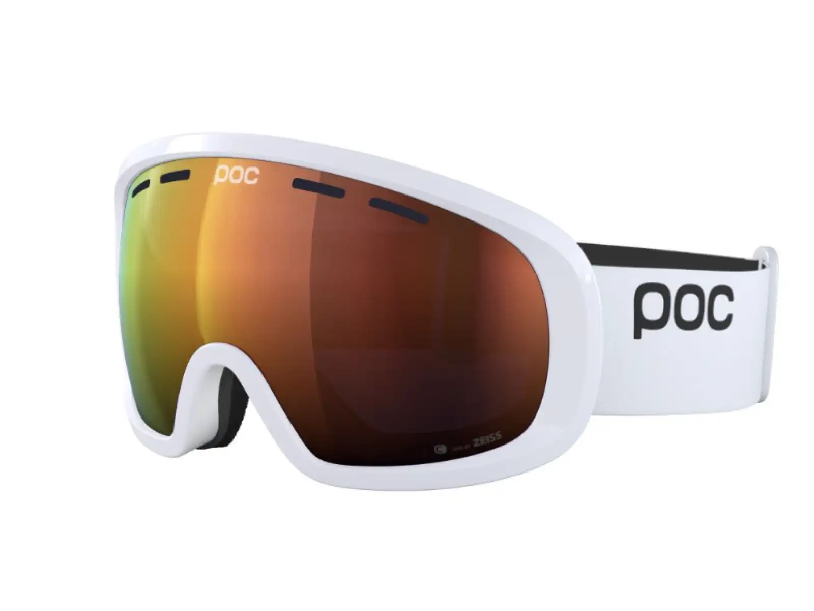 POC Fovea Mid sjezdové brýle Hydrogen White/Partly Sunny Orange