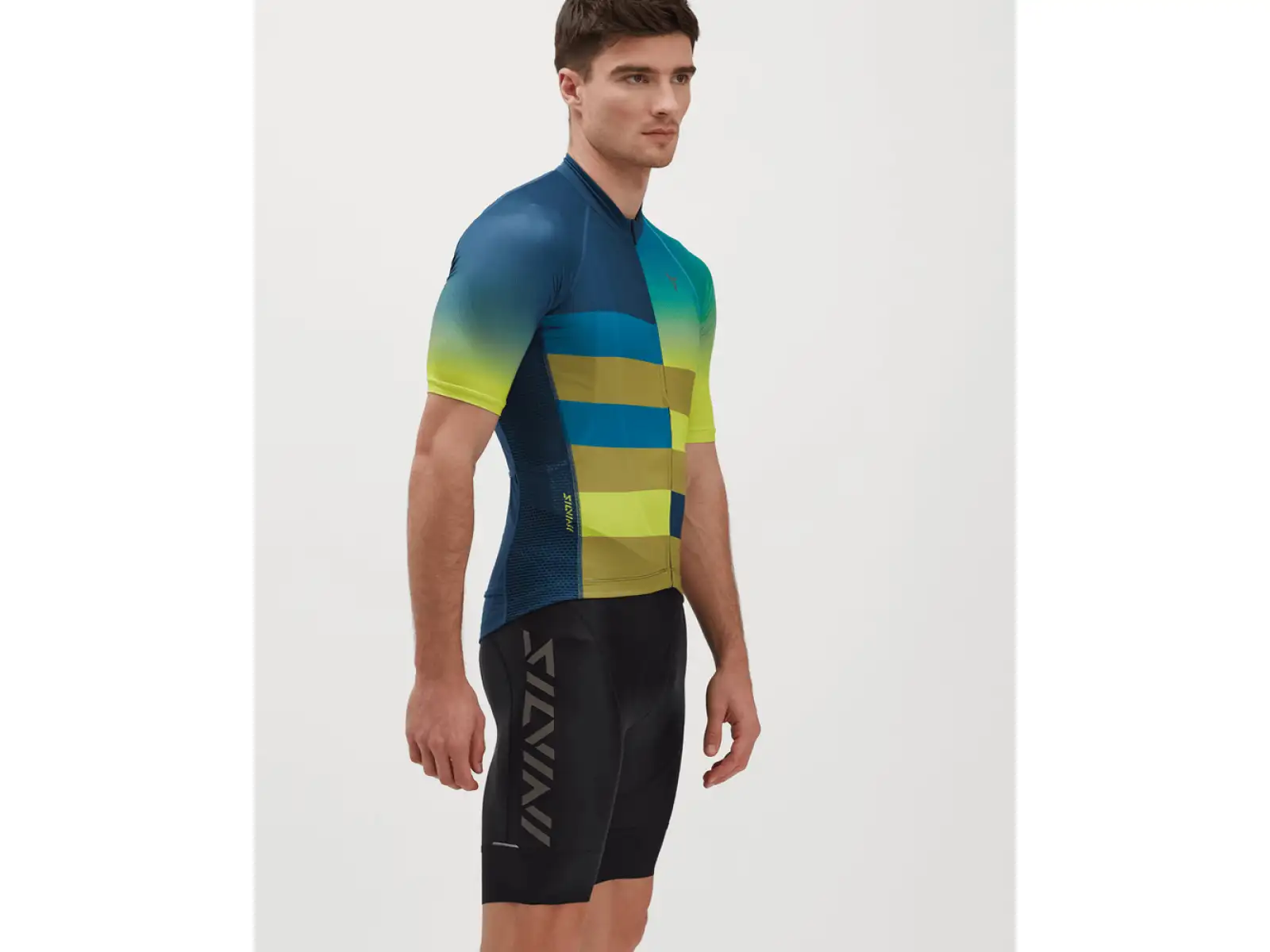 Silvini Mazzano pánský dres krátký rukáv Navy/Lime