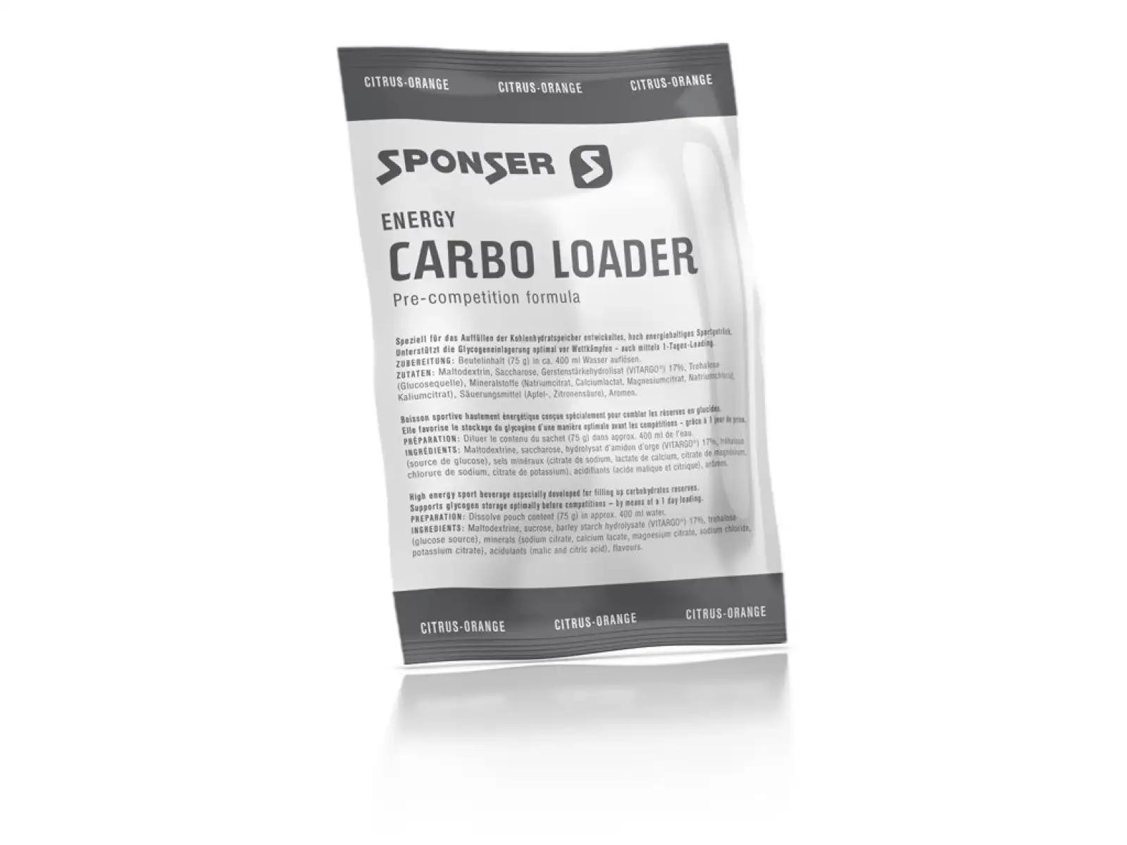 Sponser Carbo Loader 75 g Doplnění zásob glykogenu Citrus/Orange