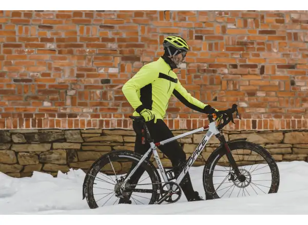 Force Frost softshell bunda fluo/černá