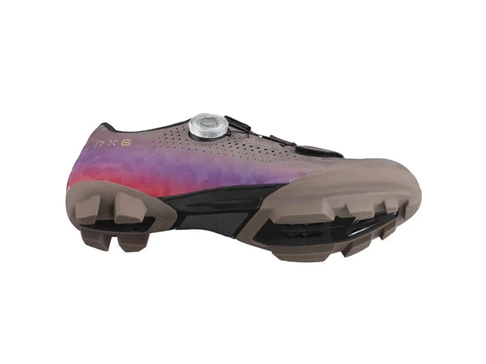 Shimano SH-RX600 dámské gravel tretry šedá/lila