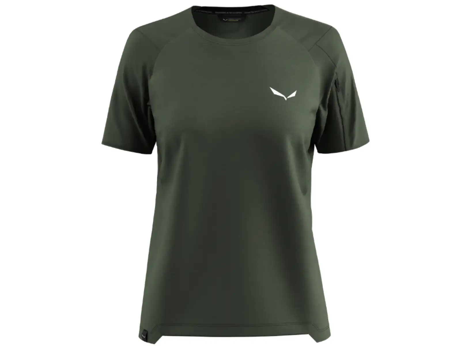 Salewa Puez AM Hyb dámské triko krátký rukáv Dark Olive