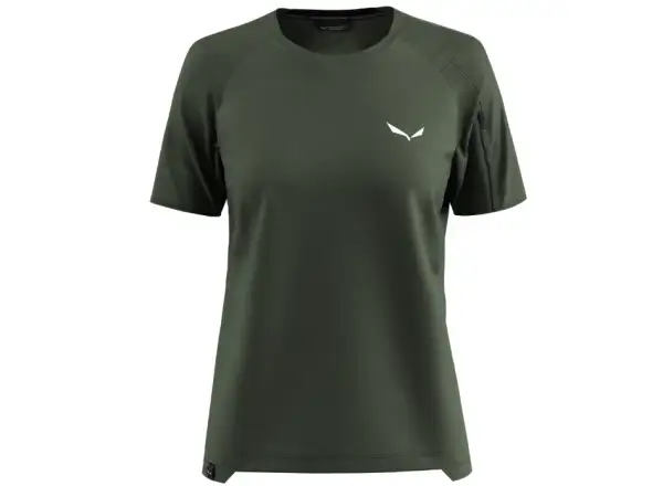 Salewa Puez AM Hyb dámské triko krátký rukáv Dark Olive