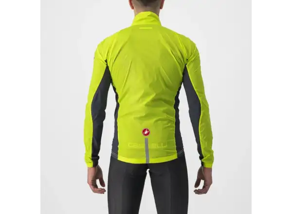Castelli Squadra Stretch pánská bunda Electric Lime/Dark Grey