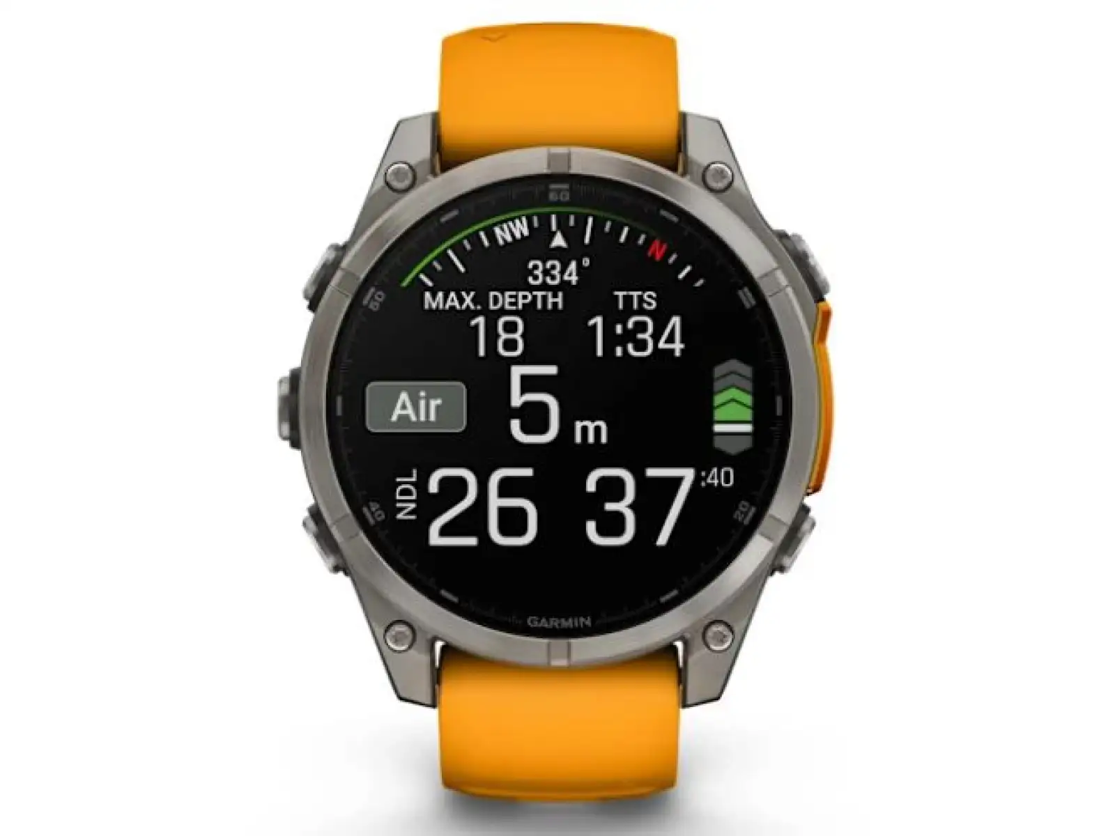 Garmin fenix 8 - 47 mm AMOLED Sapphire chytré hodinky Titanium Orange/Graphite