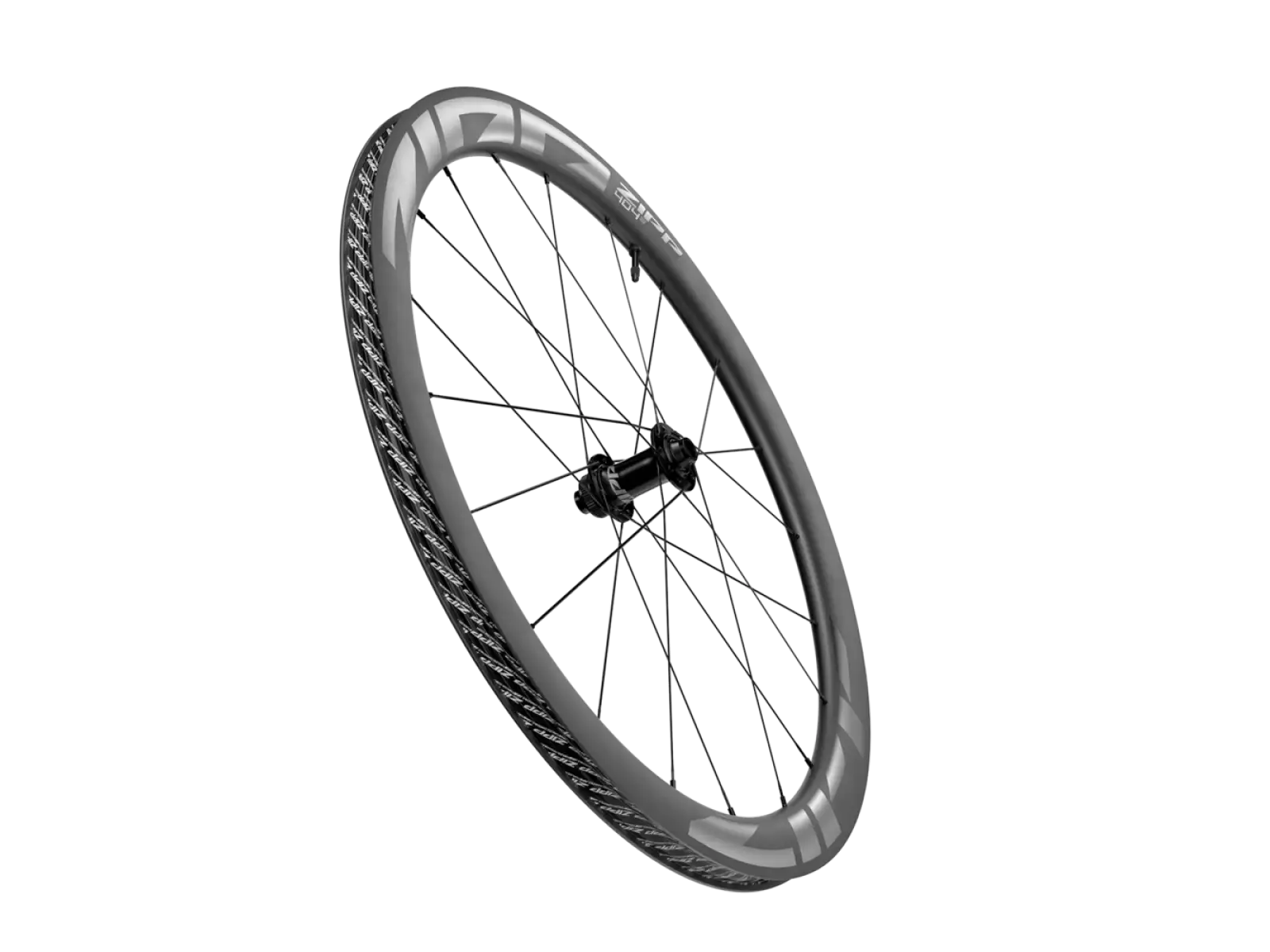 Zipp 404 S Carbon Tubeless CenterLock A1 přední zapletené kolo dark grey
