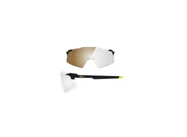 100% Aerocraft brýle Gloss Metallic Black/Photochromic