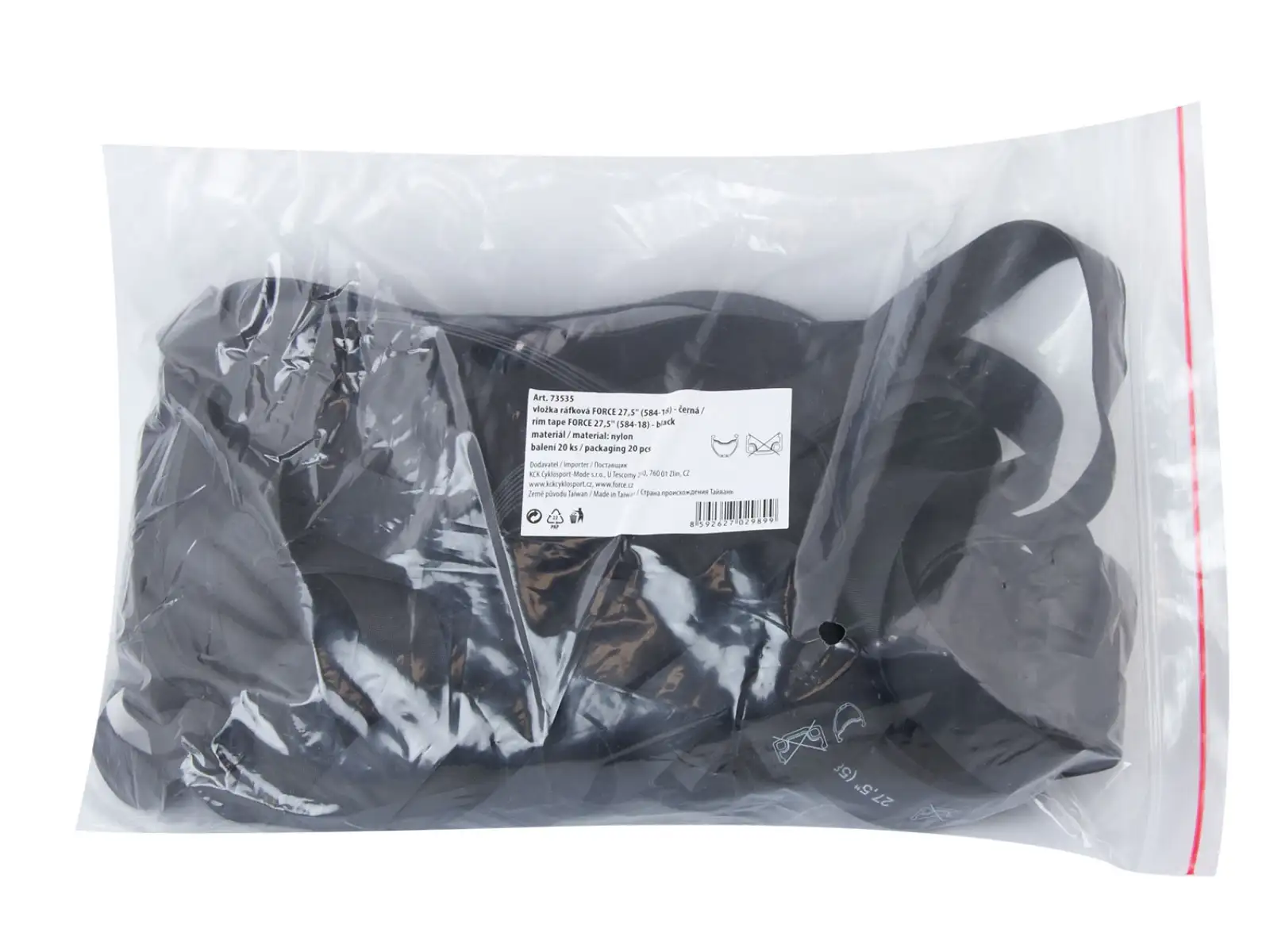 Force páska do ráfku 27,5" (584-18) černá