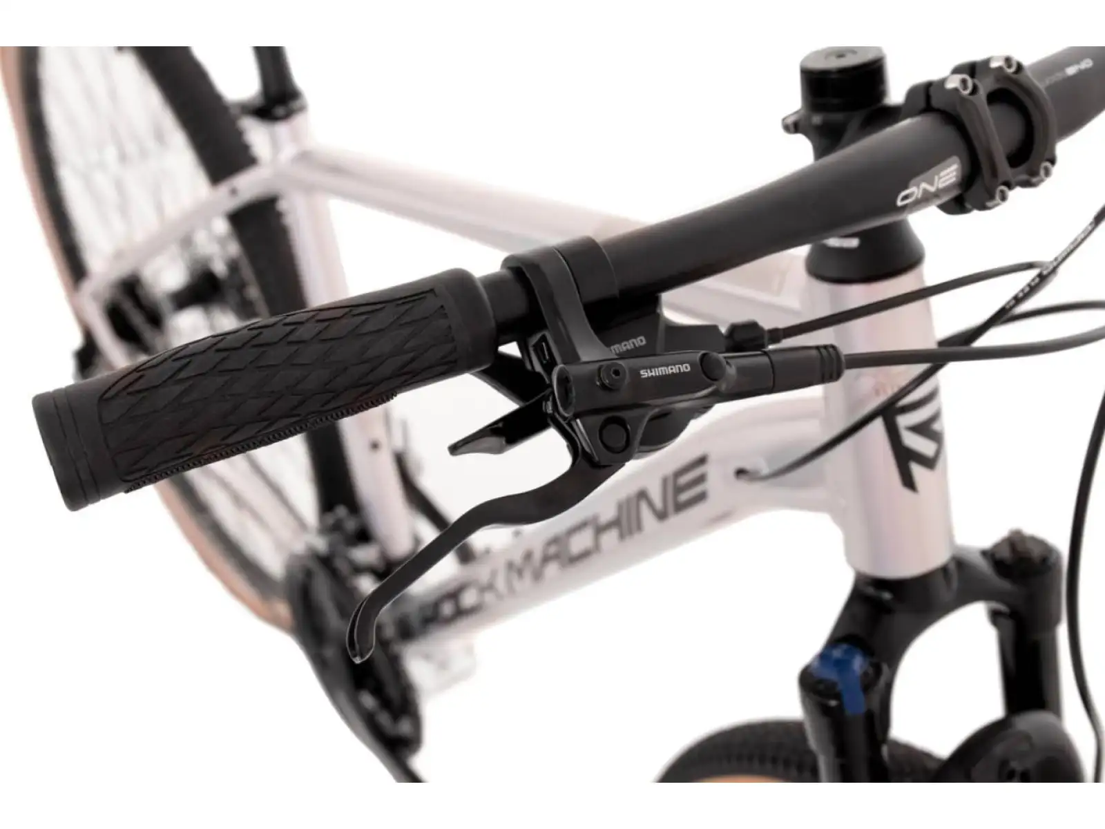 Rock Machine CrossRide 300 gloss silver/black trekingové kolo