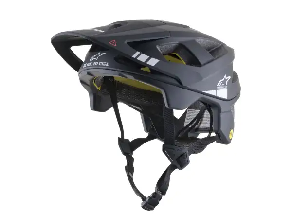 Alpinestars Vector Tech MIPS enduro přilba Black/Light Gray Matt ROZBALENO