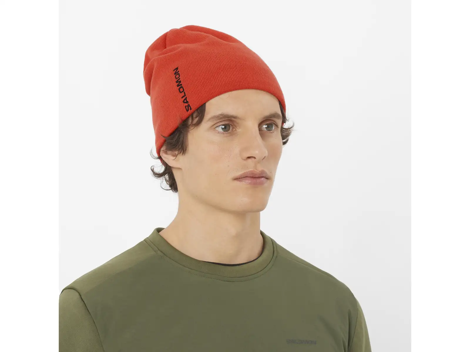Salomon Graphic Beanie bežecká čepice Cherry Tomato