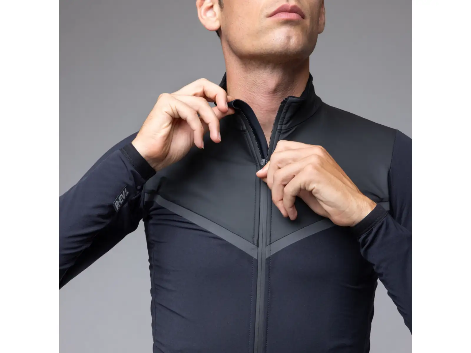Alé R-EV1 Wool Speed pánská zimní cyklistická bunda Black