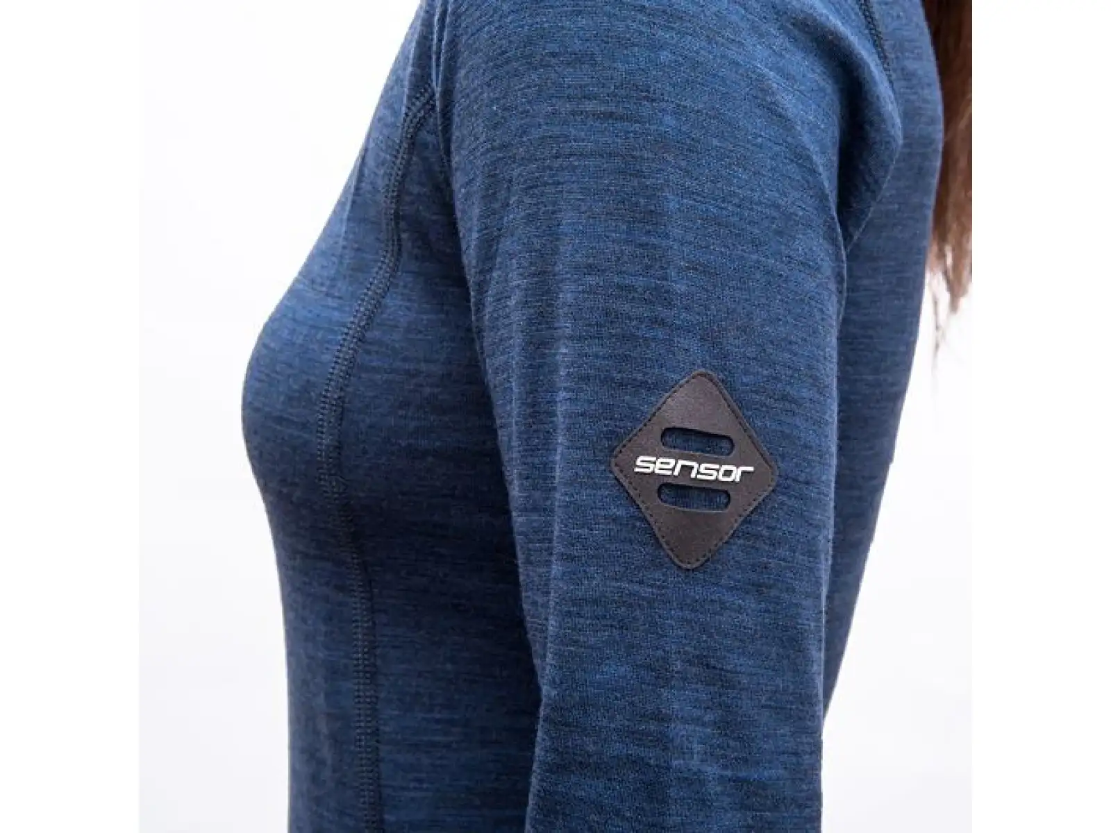 Sensor Merino Bold dámské triko dlouhý rukáv Cool Blue