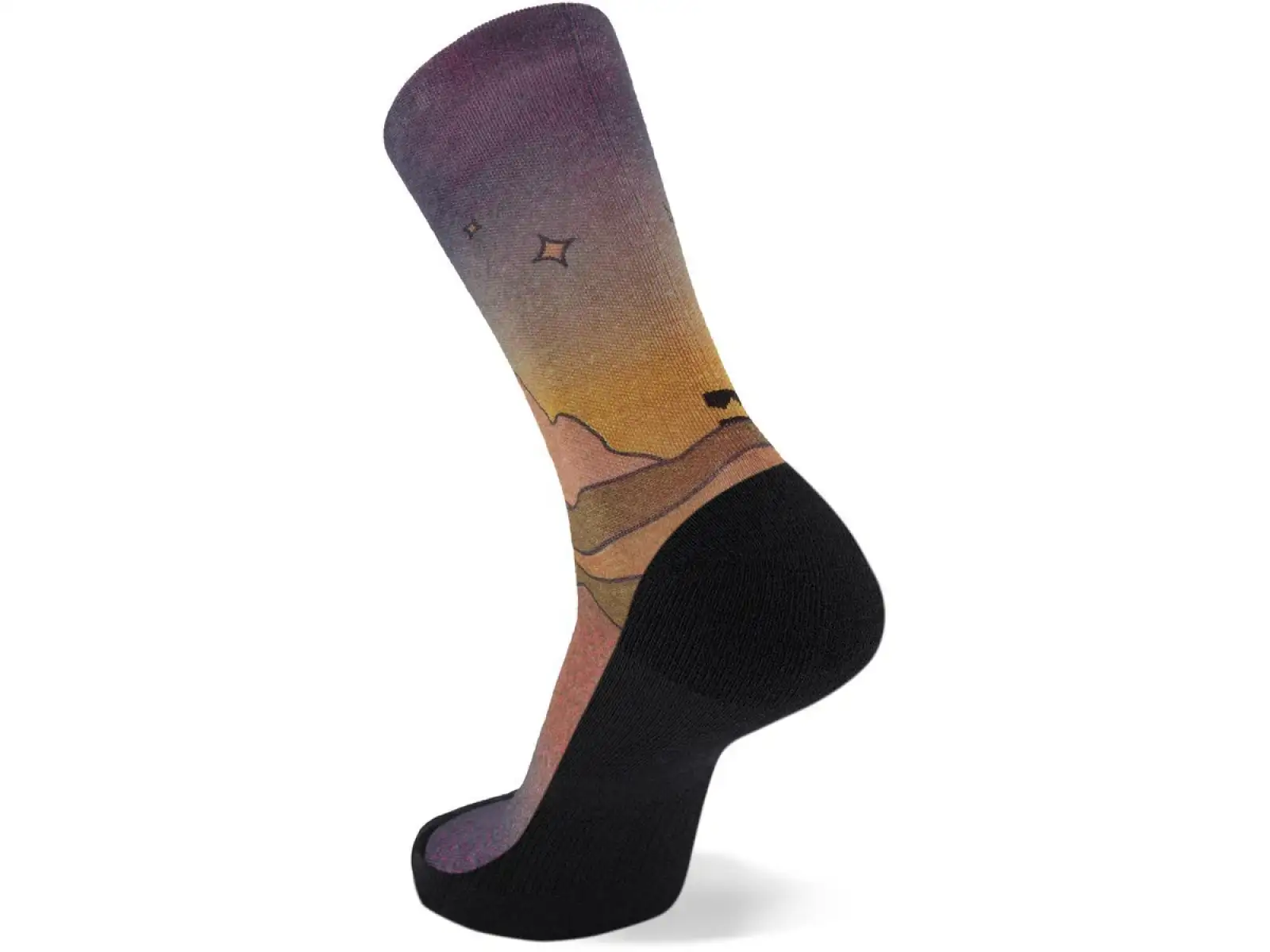 Mons Royale Atlas Crew Sock Digital ponožky Copper/Midnight