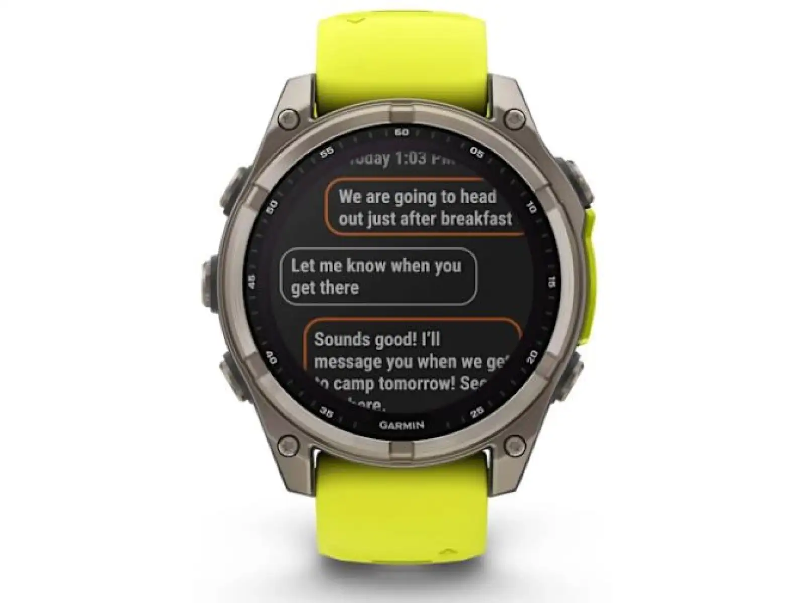 Garmin fenix 8 - 47 mm Solar Sapphire chytré hodinky Titanium Yellow/Graphite